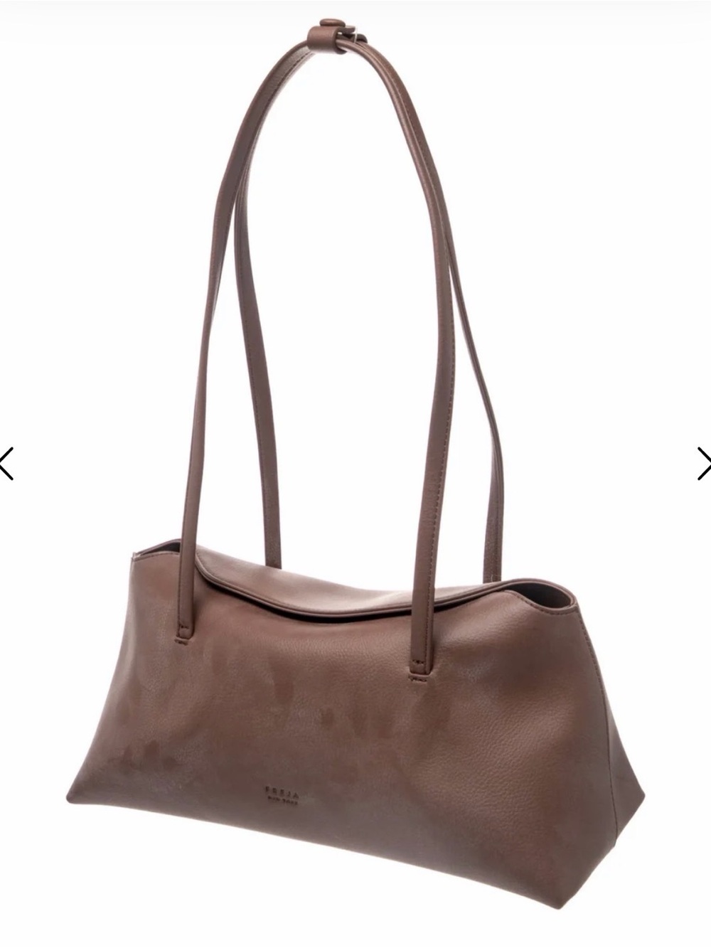 Freja NYC Leather Shoulder Bag in Brown